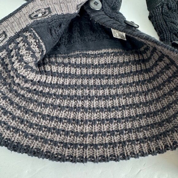 Ugg Black Sweater Boots Calf Women's 9 GUC Casual Warm Winter Comfortable - Picture 11 of 15